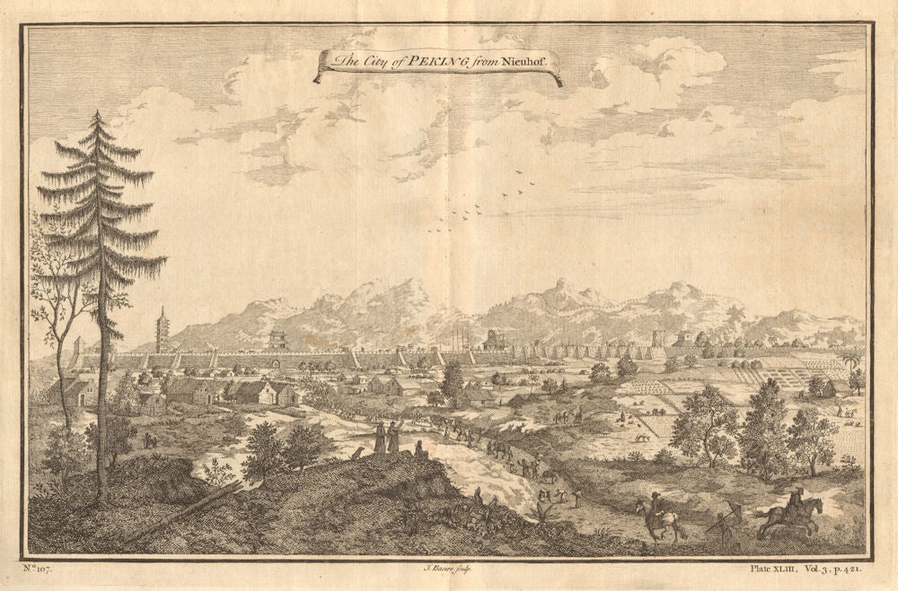 A view of ''The City of Pekin'. Peking or BEIJING, China. After NIEUHOF 1746